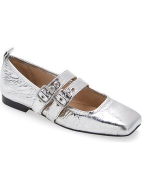 Dolce Vita - Ashlyn Mary Jane Flat in Silver